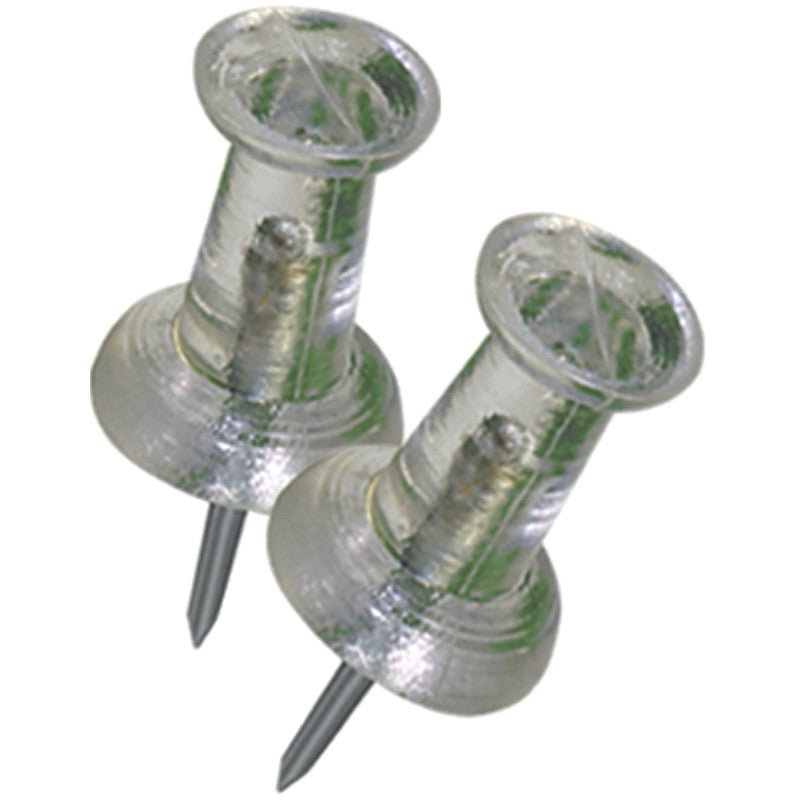Hillman 122640 Push Pin, 5 in L, Plastic, Clear (Pack of 6)