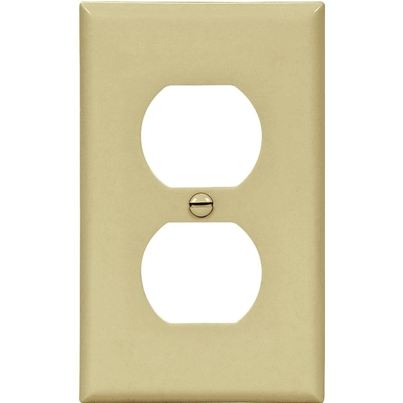 Eaton Wiring Devices 5132V Wallplate, Standard-Size, 4-1/2 in L, 2-3/4 in W, 1-Gang, Nylon, Ivory (Pack of 10)