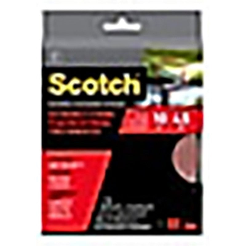 Scotch RF6760 Extreme Fastener, 1 in W, 10 ft L, Clear, 10 lb