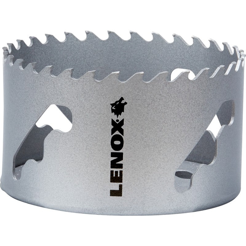 Lenox Speed Slot LXAH3338 Hole Saw, 3-3/8 in Dia, Carbide Cutting Edge
