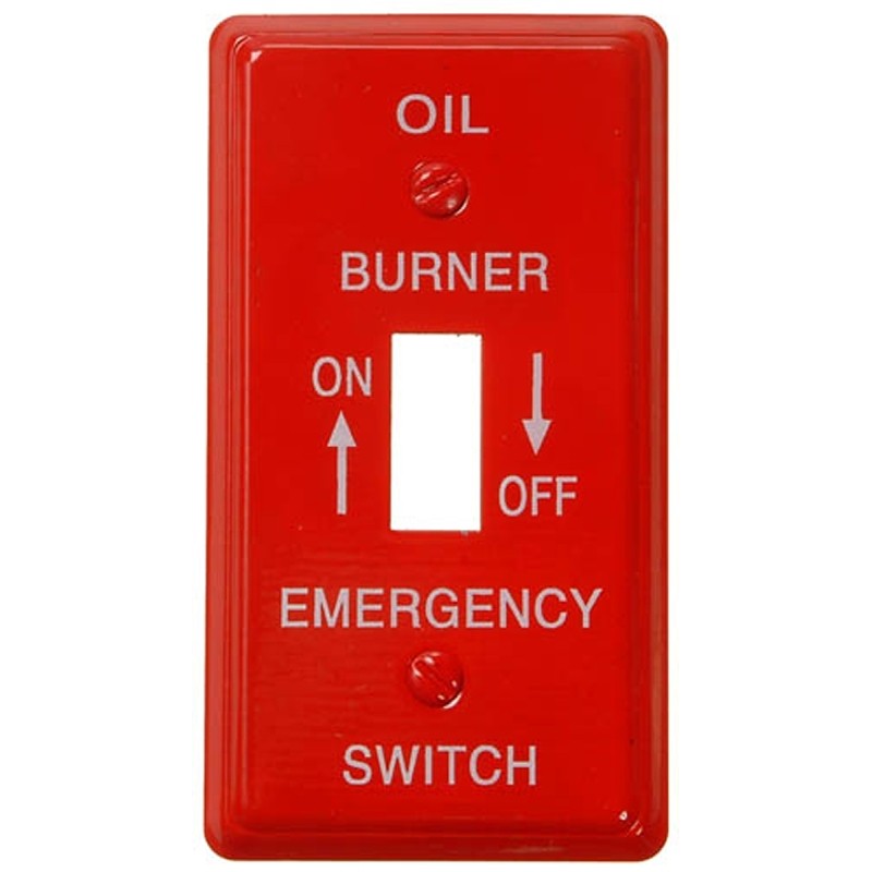 Amerelle C975T Wallplate, Rectangular, 4-1/8 in L, 2-1/4 in W, 1-Gang, Red, Steel