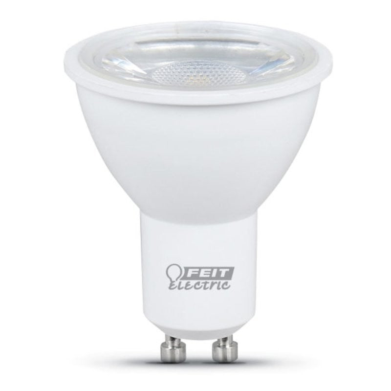 Feit Electric MR16GU105005K10KLED6 LED Bulb, Track/Recessed, 500 Lumens, 7 W, MR16 Lamp, 50 W Equivalent, GU10 Lamp Base