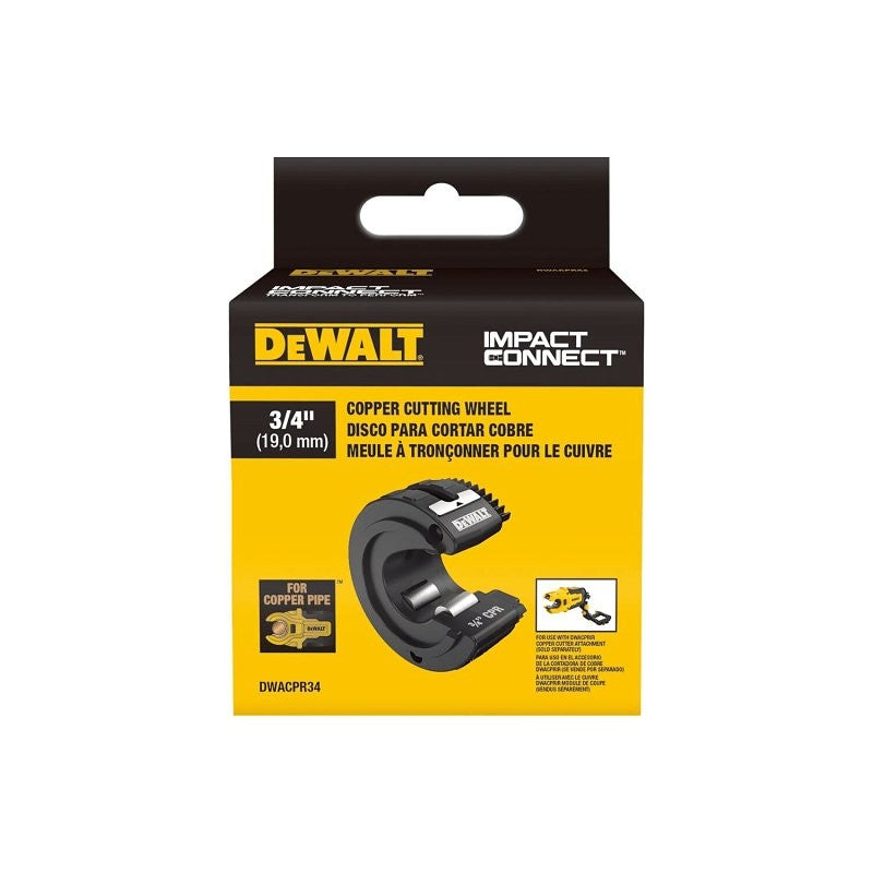 DEWALT IMPACT CONNECT Series DWACPR34 Copper Cutting Wheel, 3/4 in Dia