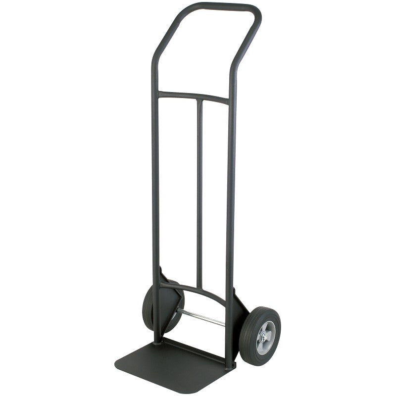 ProSource YY-400-4 Hand Truck, 14 in W Toe Plate, 10 in D Toe Plate, 400 lb, Solid Rubber Caster, Black