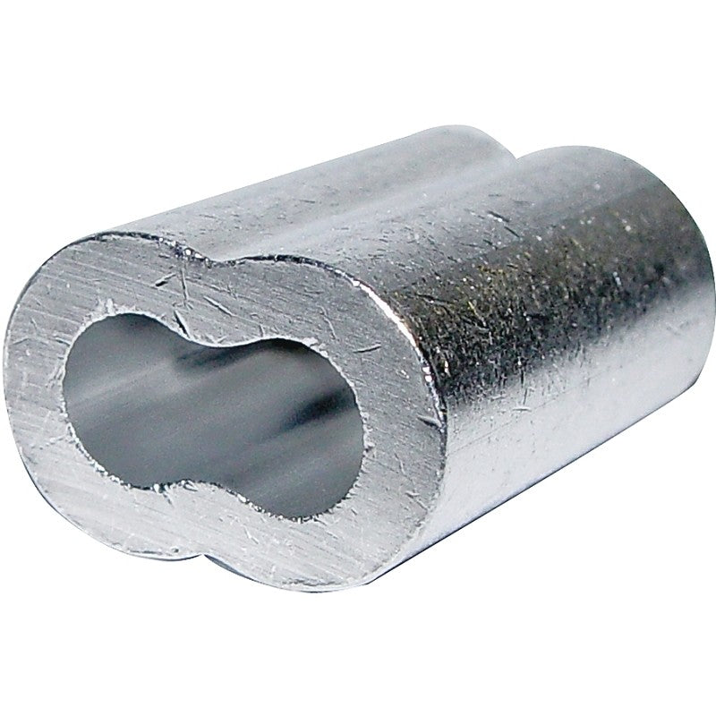 Campbell 7670814 Cable Ferrule, For: 3/32 in Rope, 3/32 in Dia Cable, Aluminum, 50/PK
