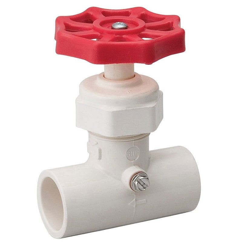 B & K 105-323 Stop and Waste Valve, 1/2 in Connection, Compression, 100 psi Pressure, CPVC Body