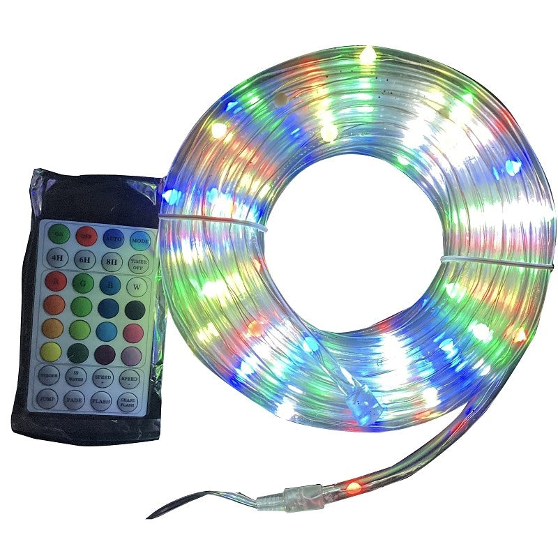 Santas Forest 62801 LED Rope Light, Multi-Functions, Clear, 33 ft