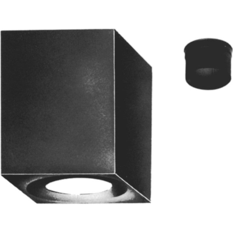 AmeriVent 6HS-RSA12 Roof Support Box, Black, Includes: (1) Stainless Steel Black Single Wall Adaptor