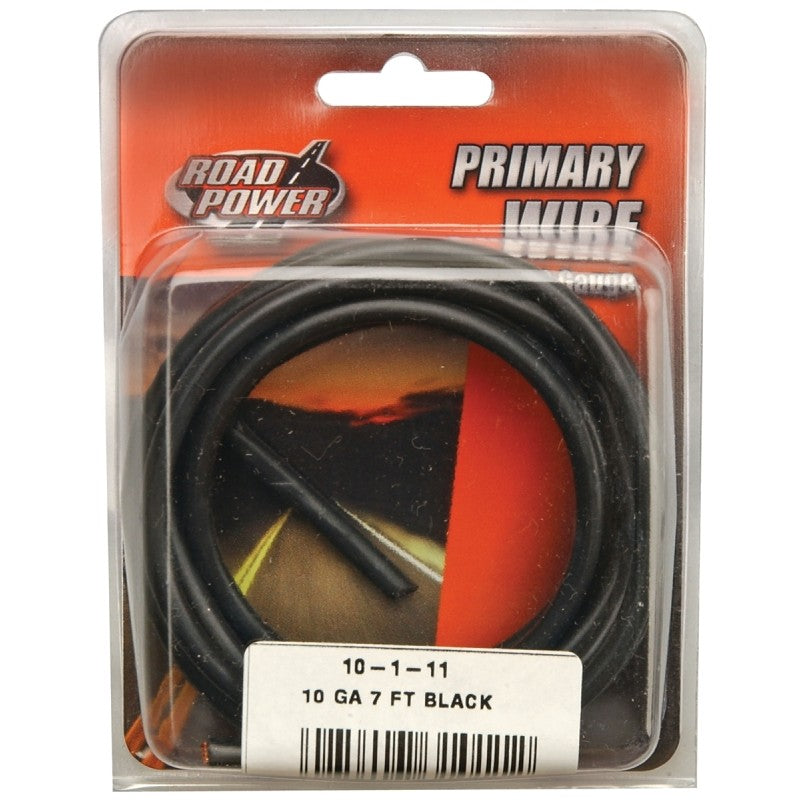 Road Power 55671833/10-1-11 Electrical Wire, 10 AWG Wire, 1-Conductor, 25/60 VAC/VDC, Copper Conductor, Black Sheath