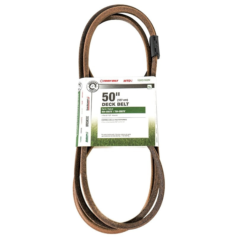 MTD 490-501-M070 Deck Drive Belt, 143-1/2 in L, 0.66 in W, 50 in Deck
