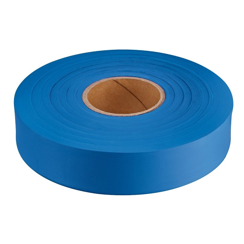 Empire 77-065 Flagging Tape, 600 ft L, 1 in W, Blue, Plastic