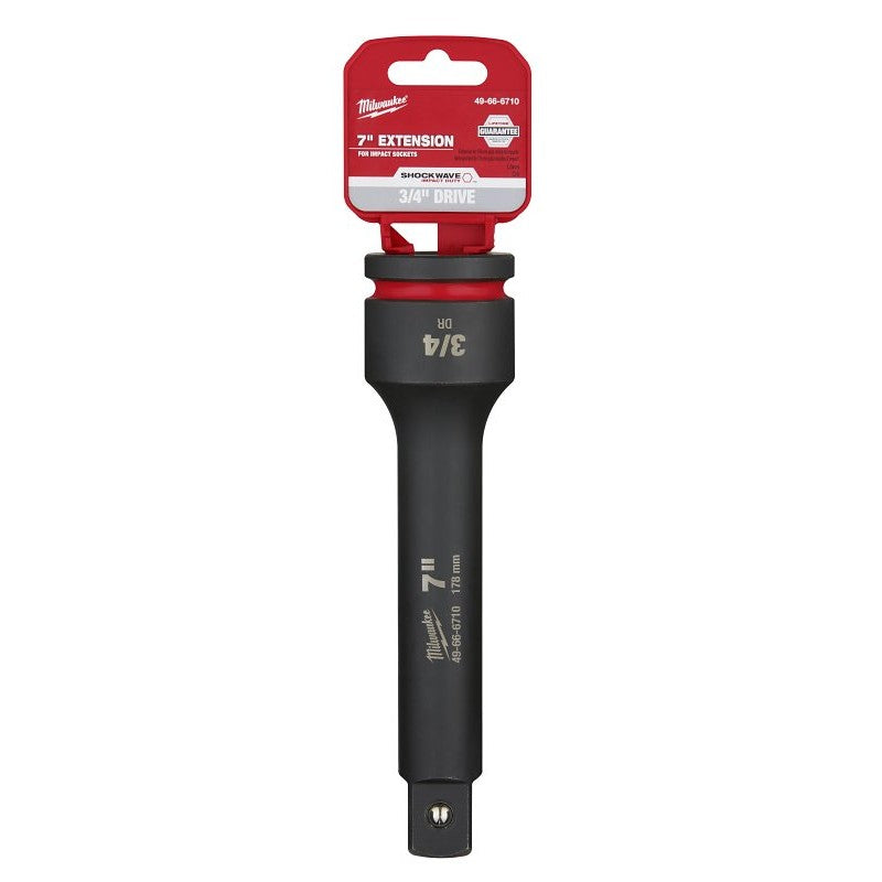 Milwaukee SHOCKWAVE Impact Duty 49-66-6710 Impact Extension, 3/4 in Drive, Square Drive, 3/4 in Output Drive, 7 in L