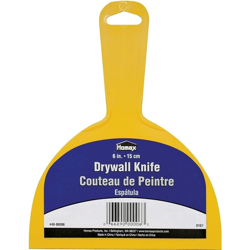 Homax 40-00006 Knife, 6 in W Blade, Polystyrene Blade, Taping Blade