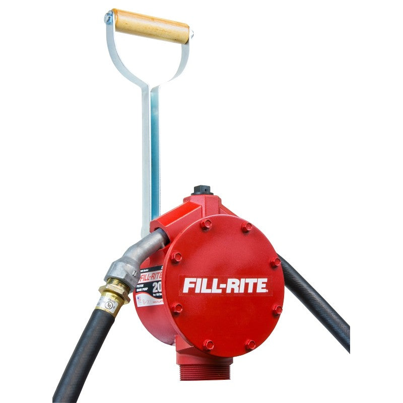 Fill-Rite FR152 Hand Pump, 20 to 34-3/4 in L Suction Tube, 3/4 in Outlet, 20 gal/100 Stroke, Cast Aluminum