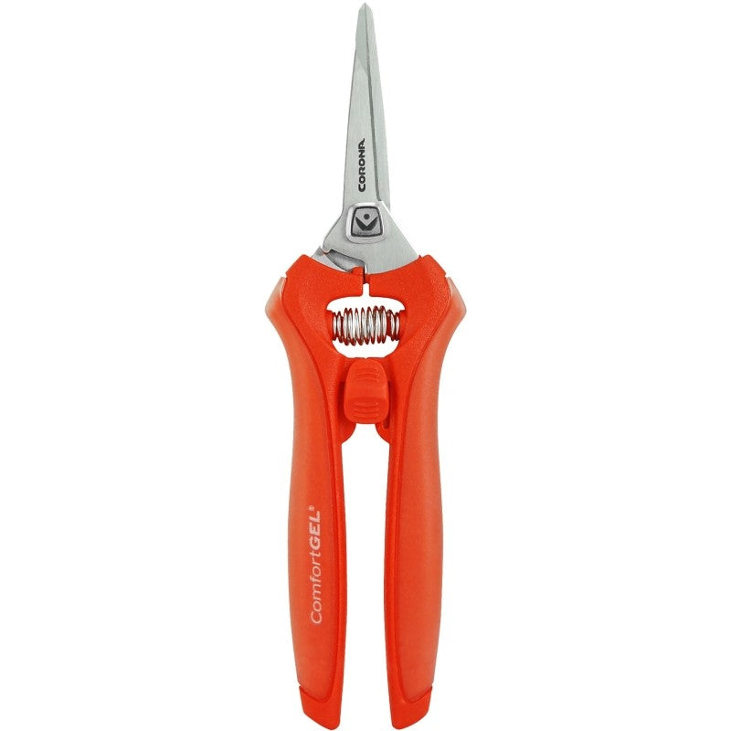 Corona FS 3214D Micro Pruner, 3/4 in Cutting Capacity, Stainless Steel Blade, Double-Beveled Blade, Soft-Grip Handle