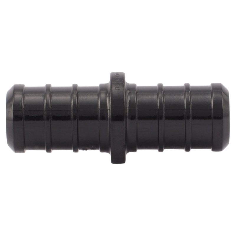 SharkBite UP008A5 Coupling, 1/2 x 1/2 in, Barb, Polymer, Black, 200 psi Pressure, 5/PK