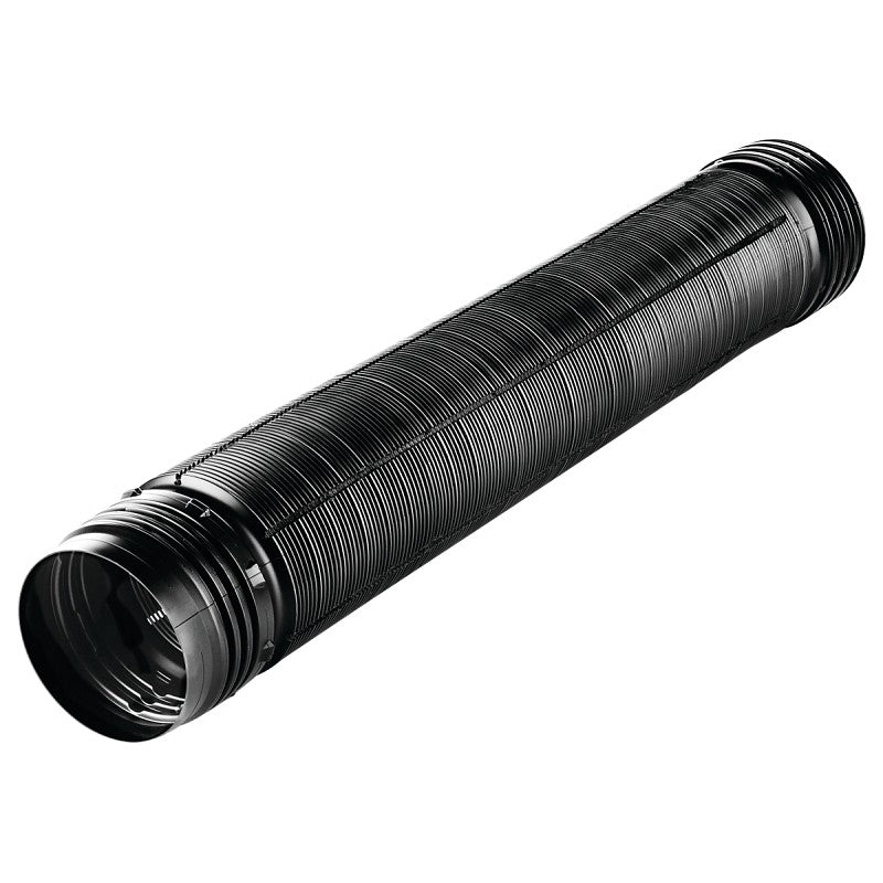 Amerimax 54022 Drain Pipe Tubing, Flexible, 4 in, PVC, Black, 8 ft L