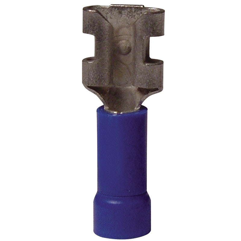 Gardner Bender 20-143F Disconnect Terminal, 600 V, 16 to 14 AWG Wire, 1/4 in Stud, Vinyl Insulation, Blue, 20/PK