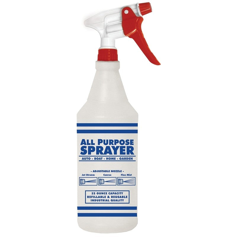 SM Arnold 92-763 Sprayer Bottle, 32 oz, Trigger, Red/White