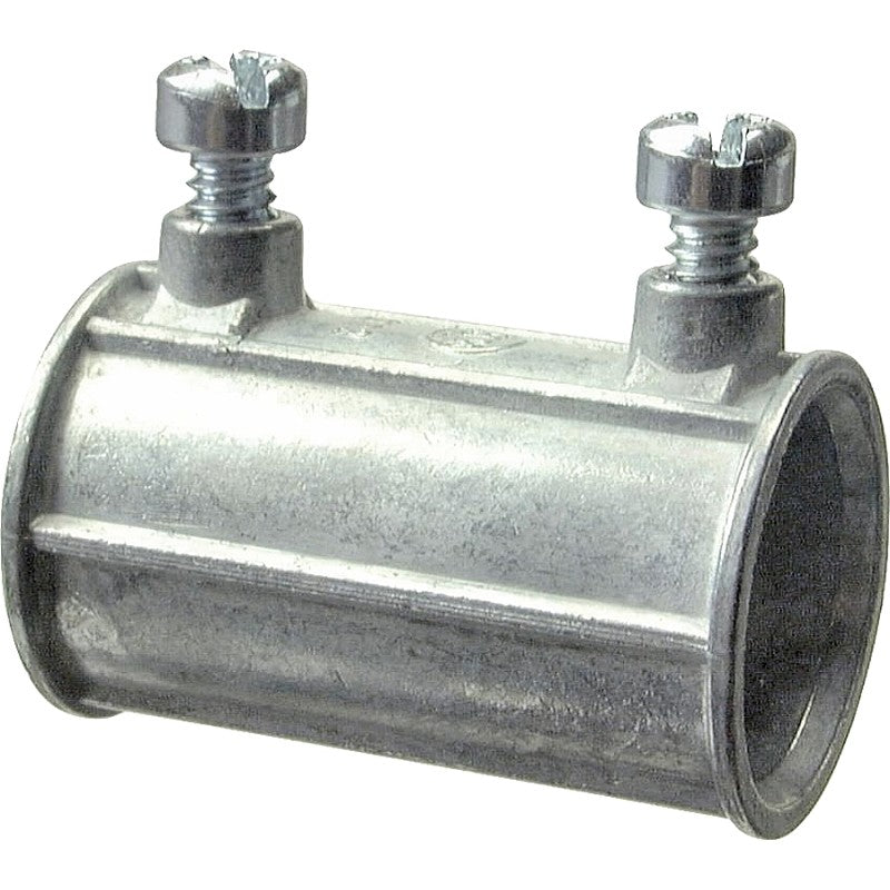 Halex 12215 Set Screw Coupling, 1-1/2 in, Zinc