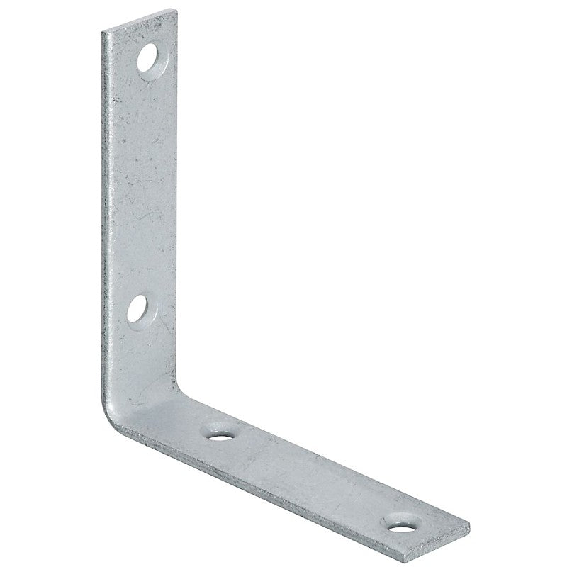 National Hardware 115BC Series N220-202 Corner Brace, 4 in L, 7/8 in W, Galvanized Steel, 0.12 Thick Material