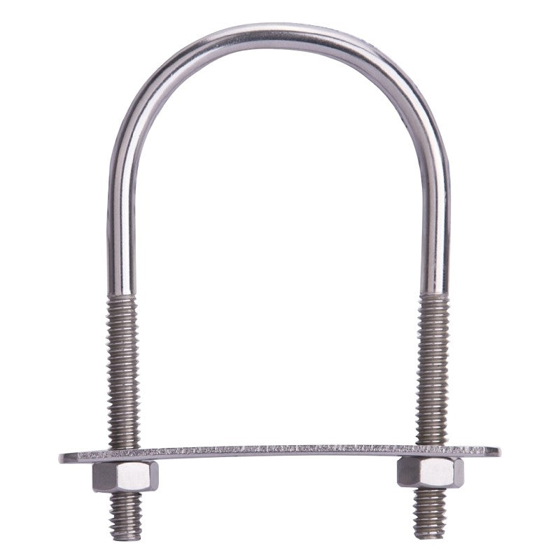 ProSource LR358 U-Bolt, 1/4 in Thread, 1-3/4 in L Thread, Stainless Steel, Stainless Steel (Pack of 10)