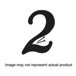 4 Inch Black Pebbled Aluminum House Number 8
