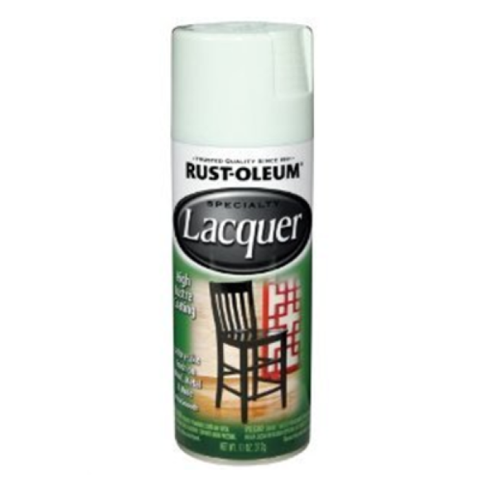 Rust-Oleum SPECIALTY 1904830 Lacquer Spray Paint, Gloss, Liquid, White, 11 oz, Aerosol Can
