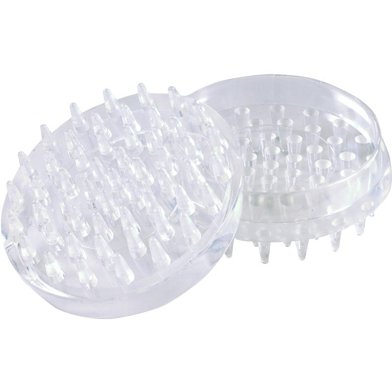 Shepherd Hardware 9082 Caster Cup, Round, 1-7/8 in Dimensions, Plastic, Clear, 4/PK (Pack of 6)