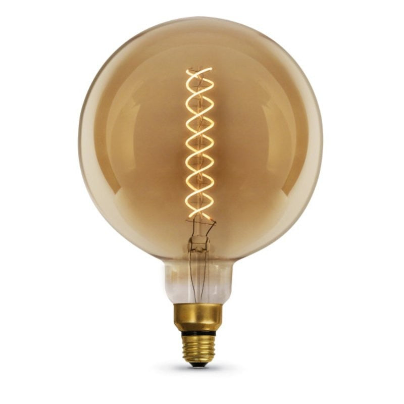 Feit Electric G63/S/820/LED LED Light Bulb, Globe, Spiral Filament, G63 Lamp, 60 W Equivalent, E26 Lamp Base, Dimmable (Pack of 3)