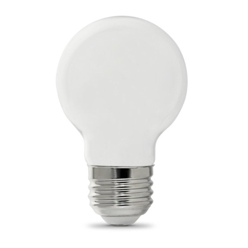 Feit Electric BPGM60W/950CA/FIL/2 LED Bulb, Globe, G16.5 Lamp, 60 W Equivalent, E26 Lamp Base, Dimmable, Daylight Light (Pack of 6)