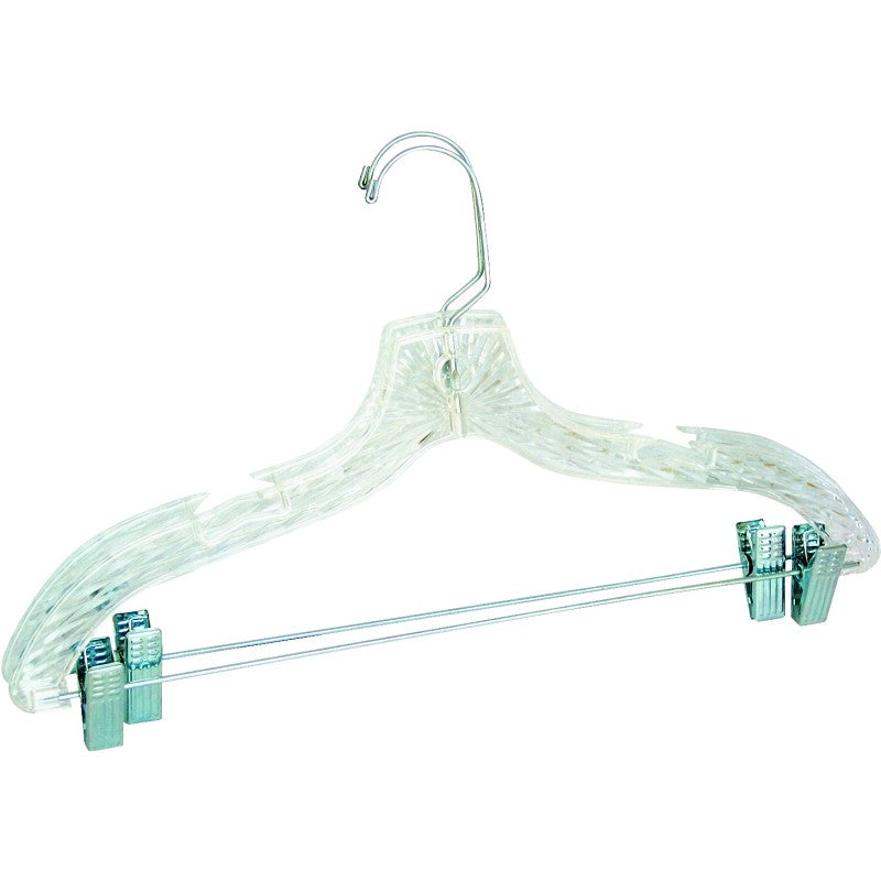 Merrick C72210-S12 Suit Hanger, Plastic, Clear (Pack of 12)