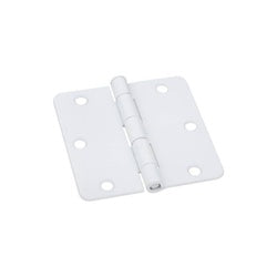 Door Hinge 3-1/2 Inch 1/4 Radius Prime Coat White