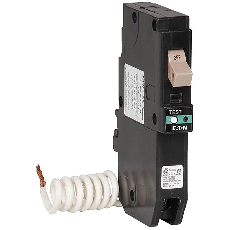 Cutler-Hammer CHFCAF120 Circuit Breaker, AFCI, Type CH, 20 A, 1-Pole, 120/240 V, Plug