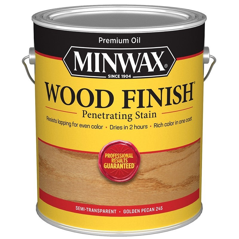 Minwax 71041000 Wood Stain, Oil Base, Golden Pecan, Liquid, 1 gal, Can (Pack of 2)