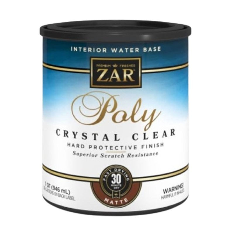 Aqua ZAR 34412 Polyurethane, Liquid, Antique Crystal Clear, 1 qt, Can (Pack of 4)