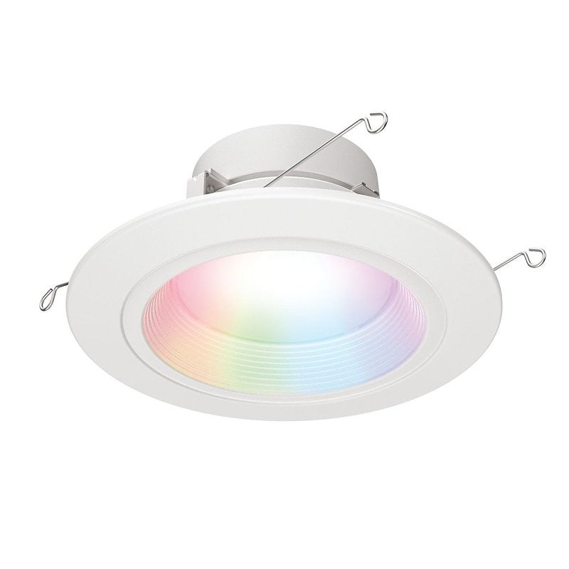 Halo RL Series RL56069WZRGBWWHR Retrofit Downlight, 8 W, 120 V, LED Lamp, Plastic, Matte White
