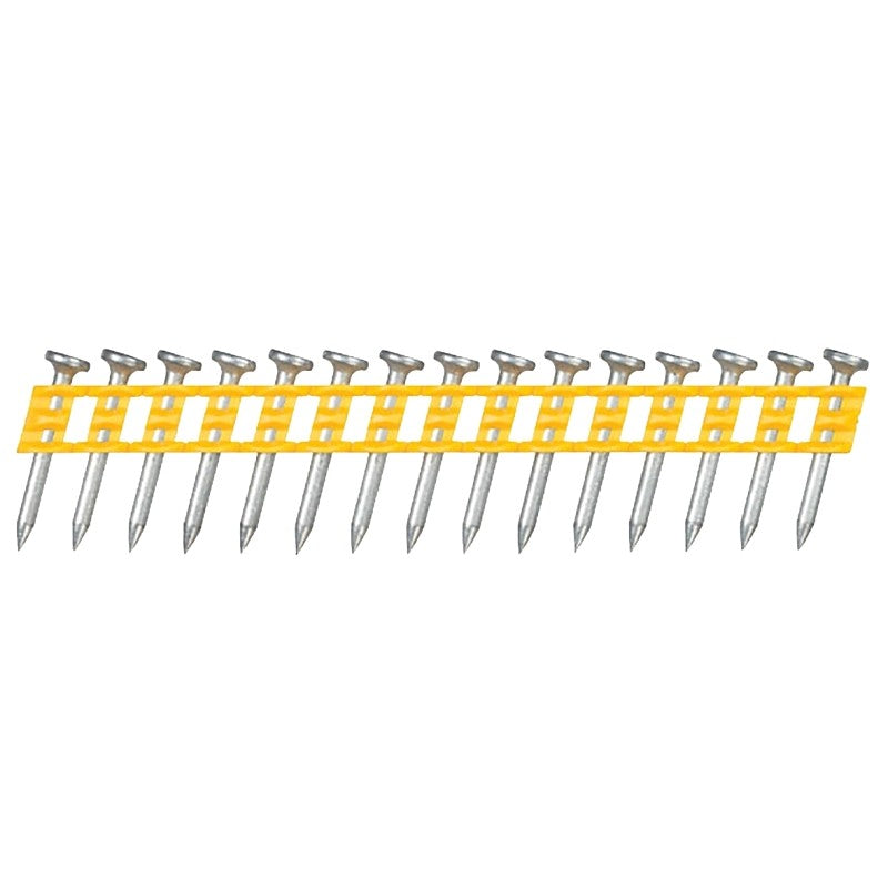 DEWALT DCN890100 Fastener, 1 in L, Steel, Zinc, Full Round Head, Smooth Shank