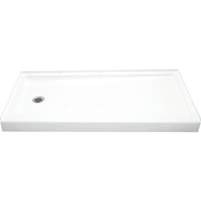Sterling Ensemble 72171110-0 Shower Base, 60 in L, 30 in W, 5 in H, Vikrell, White, Alcove Installation