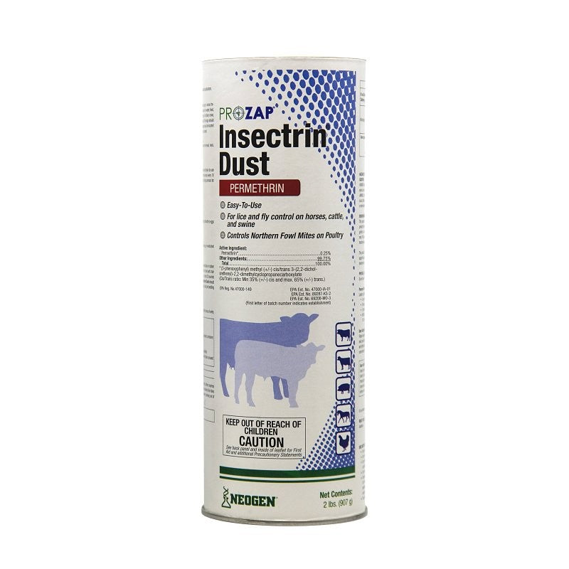 Neogen Insectrin Prozap 1499530 Insect Dust, Powder, Off-White, 2 lb, Can