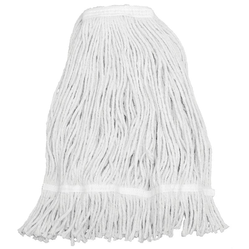 Zephyr ShineUp 15024 Mop Head, 24 oz Headband, Cotton, Natural