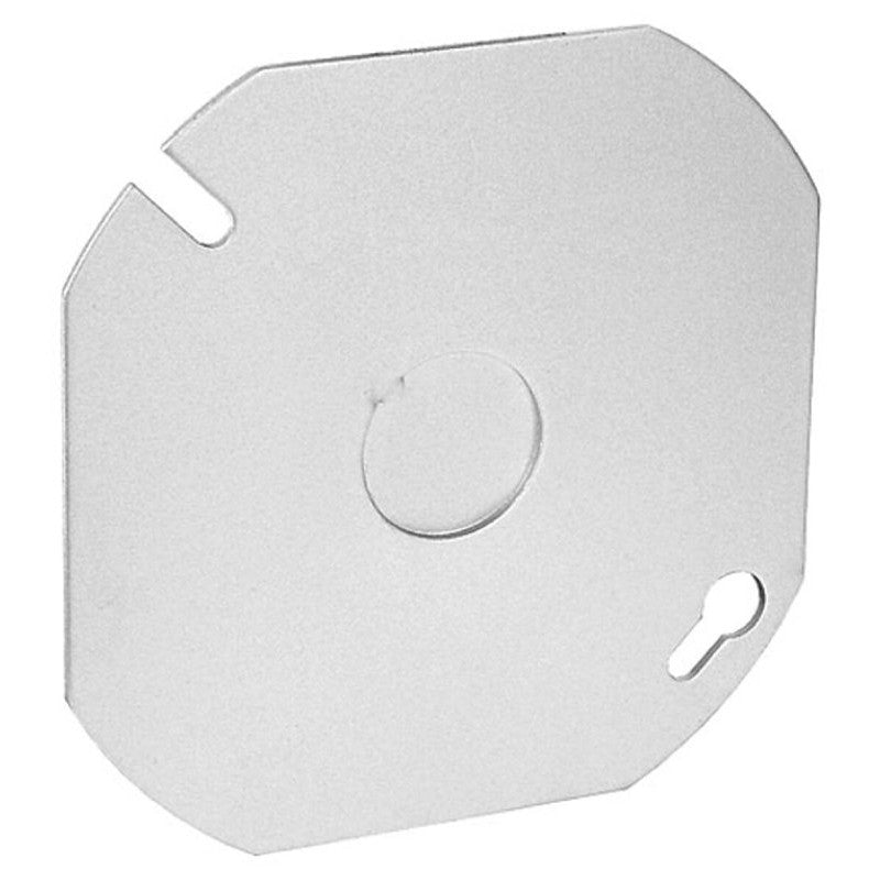 Southwire 24C6-UPC Box Cover, 3-1/2 in L, 3-1/2 in W, Octagonal, Steel