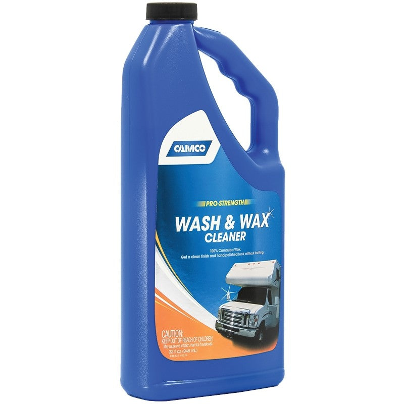 Camco USA 40493 Wash and Wax Cleaner, 32 oz Bottle, Liquid, Fresh Fragrance
