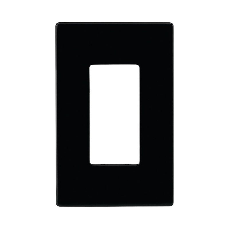 WALLPLATE SCREWLESS BLACK DECO (Pack of 20)