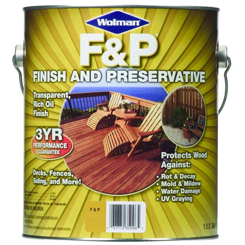 Wolman 14416 Preservative, Cedar, Liquid, 1 gal, Can (Pack of 4)