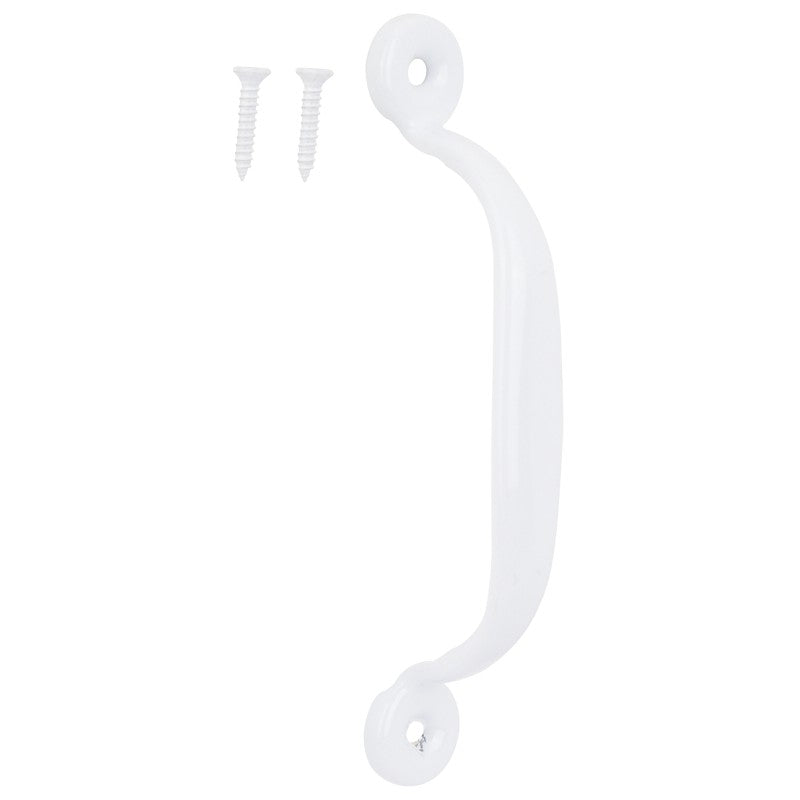 ProSource 20914PHB-PS Door Pull, 3/4 in W, 4-3/4 in D, 1-3/16 in H, Steel, White