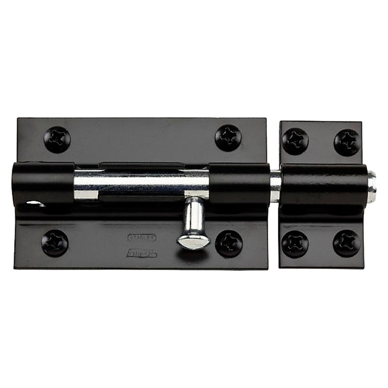 National Hardware N152-121 Barrel Bolt, 0.6 in Dia Bolt Head, 5 in L Bolt, Steel