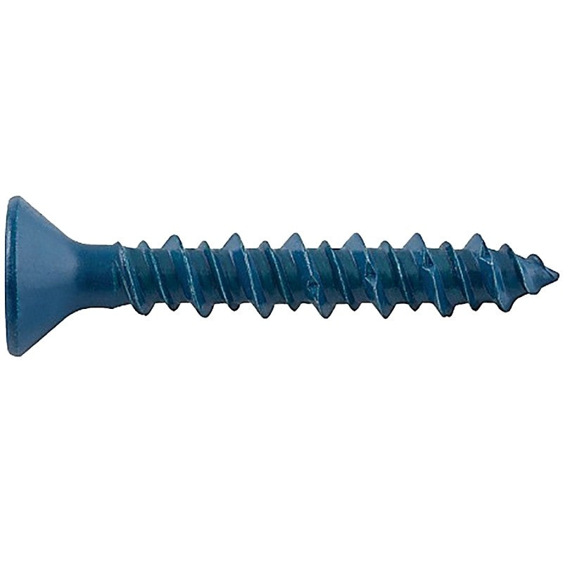 DEWALT UltraCon+ Series DFM12742 Concrete Screw Anchor, 3/16 in Dia, 1-3/4 in L, Carbon Steel, Zinc Stalgard