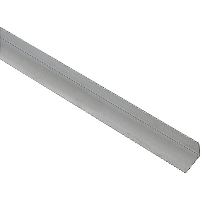National Hardware 4203BC Series N247-353 Angle Stock, 1-1/2 in L Leg, 48 in L, 1/16 in Thick, Aluminum, Mill