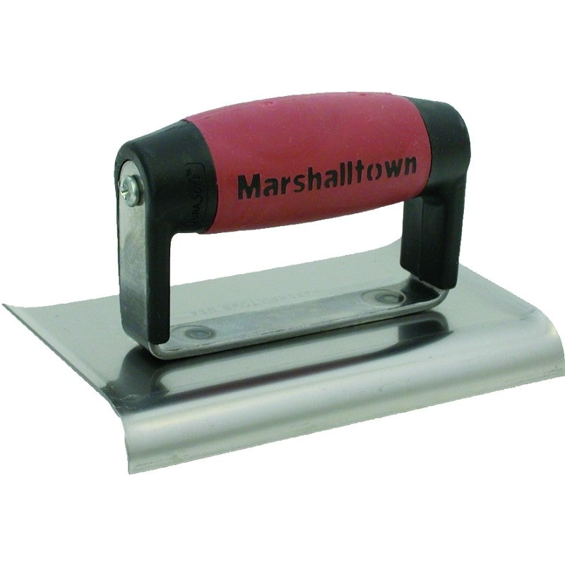 Marshalltown DuraSoft Series 136D Hand Edger, 3 in W Blade, 6 in L Blade, HCS Blade, 1/2 in Lip, 3/8 in Lip Radius